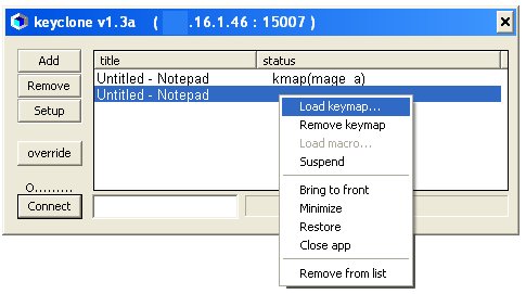Keyclone preview screenshot
